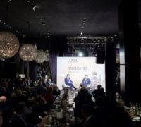 Sven Afhüppe und Sigmar Gabriel, Abendempfang der Asia Business Insights, 28.02.2018 in Düsseldorf
