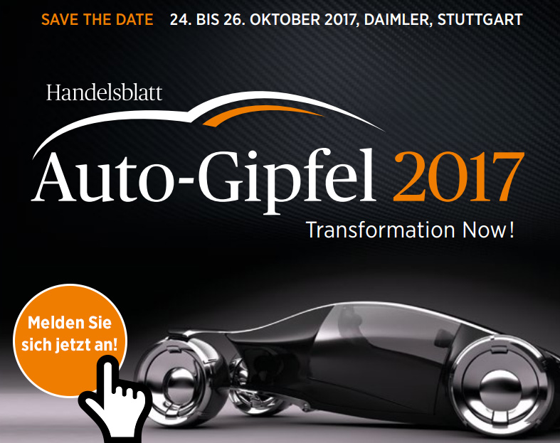 Auto-Gipfel 2017 - save the date